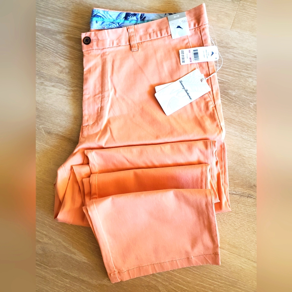 Tommy Bahama Boracay Stretch Flat Front Chino Serape Big 'n Tall  40x32 $138 NWT